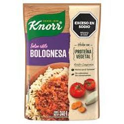 Salsa Knorr Bolognesa Prot Veg x 340 grs