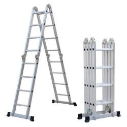 Escalera Garden Life Plegable 16 Escalones Aluminio