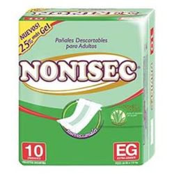 Pañales Para Adultos Nonisec  Recto XG 10 Un