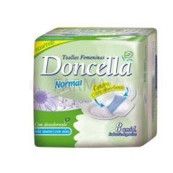 Toallas Femeninas Doncella  Pocket Con Desodorante  8 Un