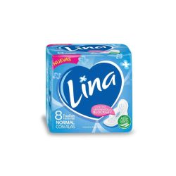 Toallas Femeninas Lina Aloe Con alas 8 Un