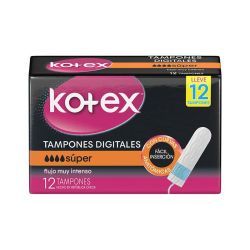 Tampones Kotex Super 12 Un