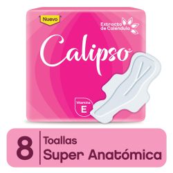 Toallas Femeninas Calipso Super Anatomicas 8 Un Nuevo