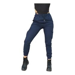 Babucha Gabardina Mujer Azul  PBD T38/50