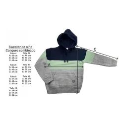 PV 24 Campera Infantil Canguro con Capucha T4/16 Nomimal