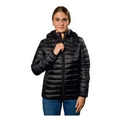 OI 25 Campera Abrigo c/Capucha Mujer Lisa Nominal T.S/XL