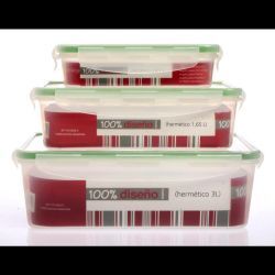 Set x3 Hermeticos 0.60/ 1.65/ 3L 7288