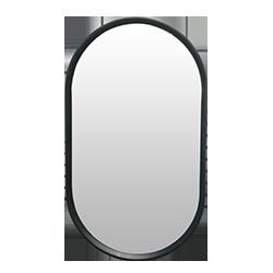 Espejo De Pared Okey Home Redondo Gris 61 Cm