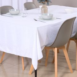 Mantel Blanco Paris Saten Repelente al Agua 1.50 x 1.85mts