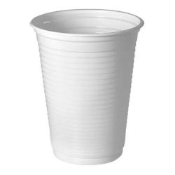 Vaso plastico 220 cc x 100 uni. Blanco Descartable