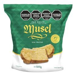 Pan Dulce sin Frutas Musel 500 Gr
