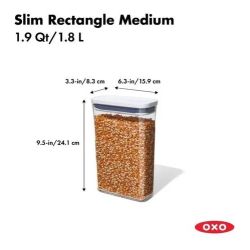 Contenedor Rectáng Alto Mediano 1.8 Lt