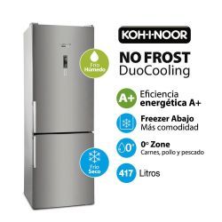 Heladera Kohinoor NF 417 Lt  Acero Duo Cooling KHGA41D/8