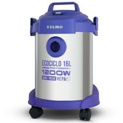 Aspiradora Yelmo a tambor Polvo/Liquido 1200W 16 lts AS 3314