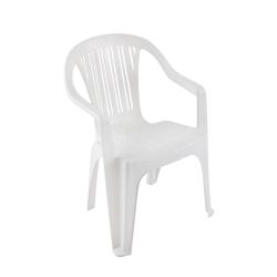 Silla Plástica Titan Blanca Garden Life