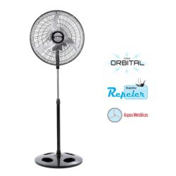 Ventilador de Pie Liliana 20" Parrilla Metálica Neg VPM2016