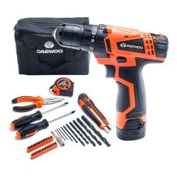 Taladro inalambrico  Daewoo 14.4V Litio con maletin y acc