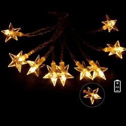LUCES NAVIDAD 20 LED ESTRELLAS BCAS