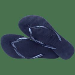 Ojota lisa SLIM Azul/Neg Havaianas N35/40