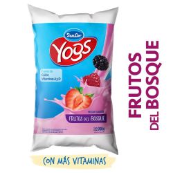 Yogur Yogs Entero Frutos del Bosque Sachet 900 Ml