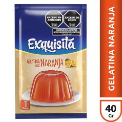 PR. Gelatina Exquisita Naranja Reg 40 Gr 2X1