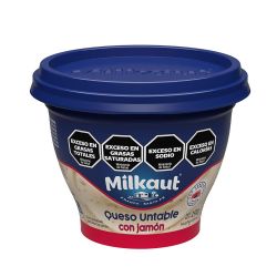 Queso Untable Jamon Milkaut 190 Gr